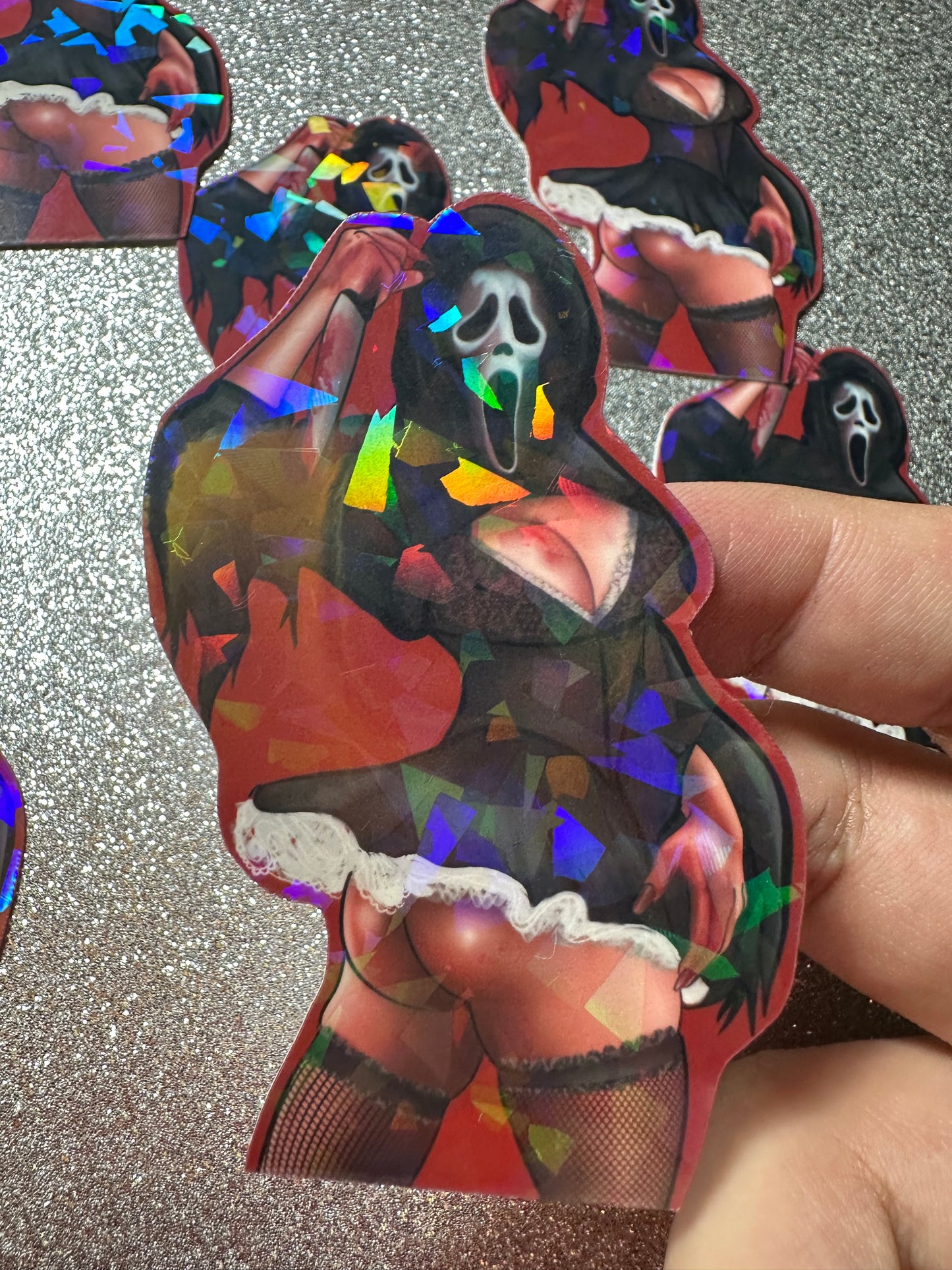 Ghostface pinups HOLO STICKER