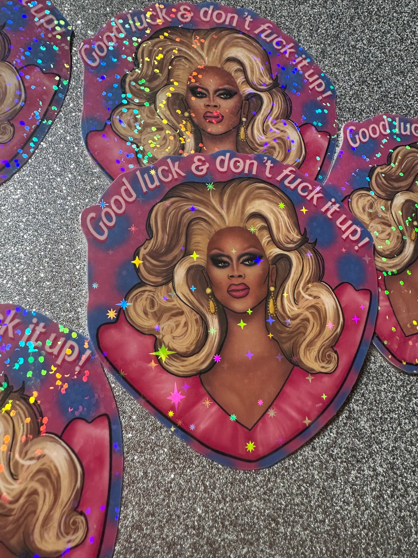 Holographic Rupaul STICKER