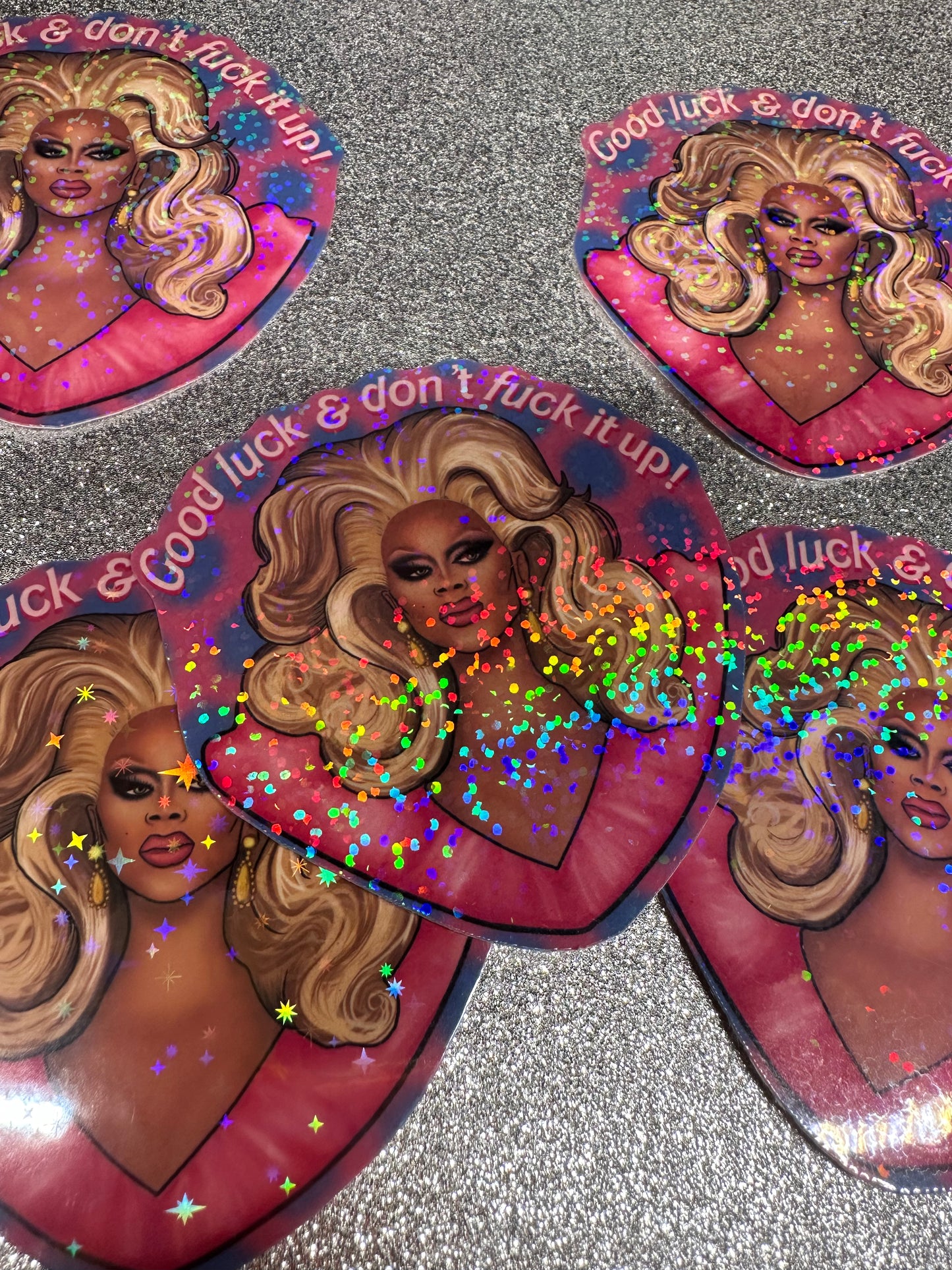 Holographic Rupaul STICKER