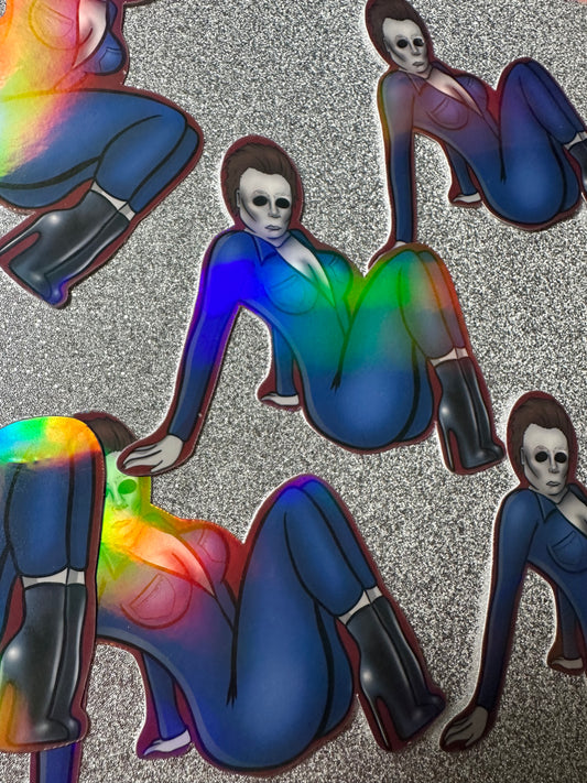 Michael pinup holo STICKER