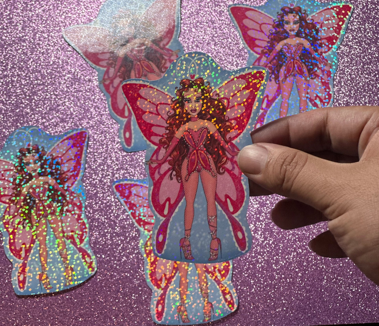 Holographic Chappell Butterfly STICKER