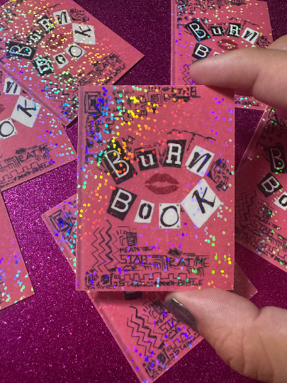 Holographic Burn Book STICKER