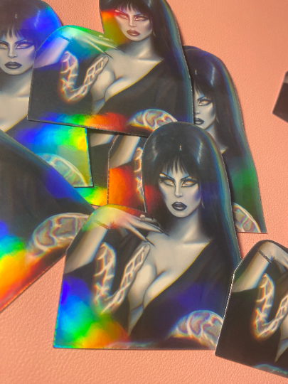 Holographic Elvira STICKER