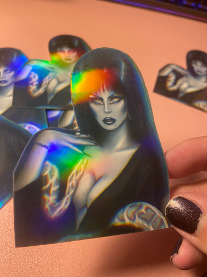 Holographic Elvira STICKER