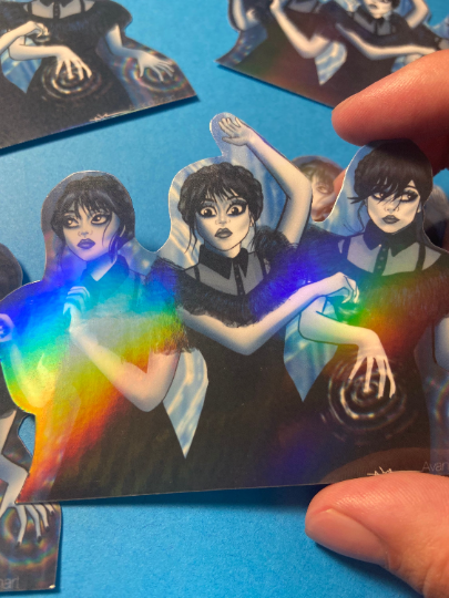 Holographic Wednesday Dance STICKER