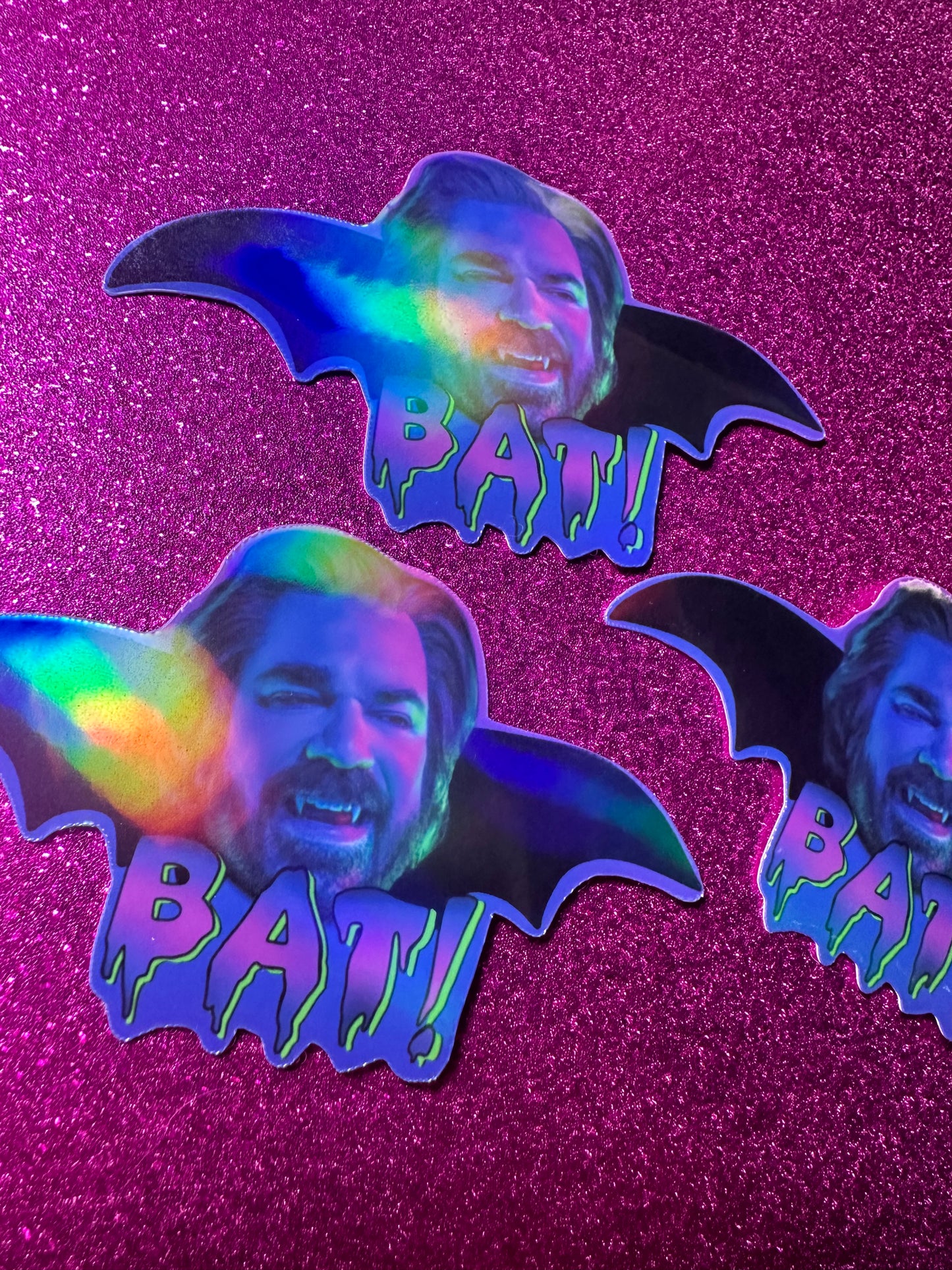 Holographic Bat! Laszlo STICKER