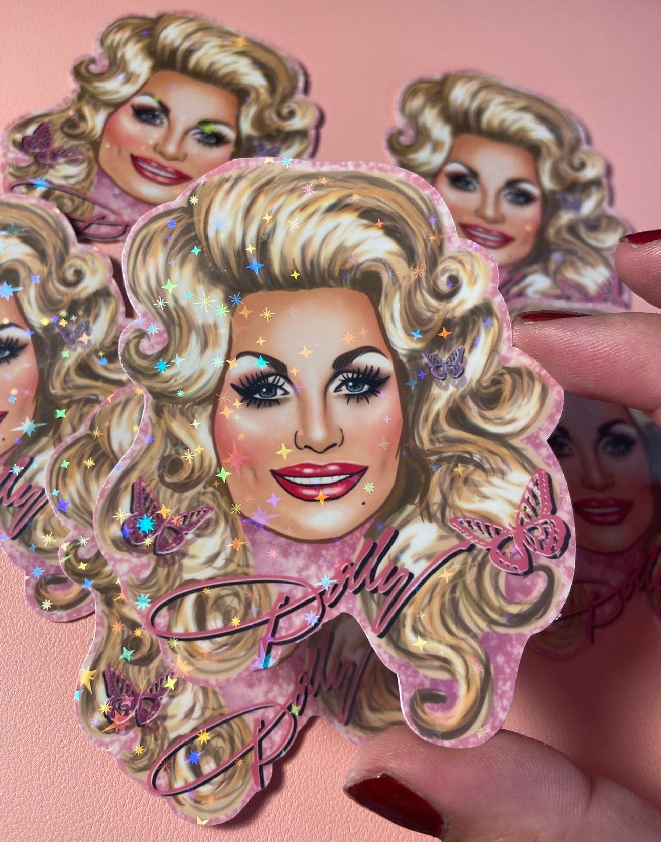 Holographic Dolly STICKER