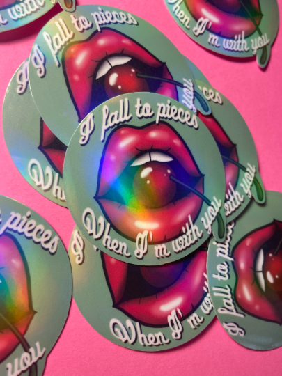 holographic Lana Del Rey Lust for life STICKER PACK 3 stickers total!