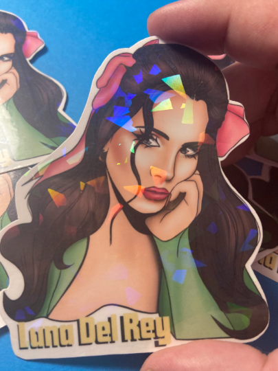 Holographic Lana Del Rey Ocean Blvd STICKER