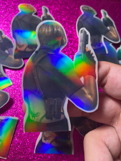 holographic Leon tramp stamp STICKER