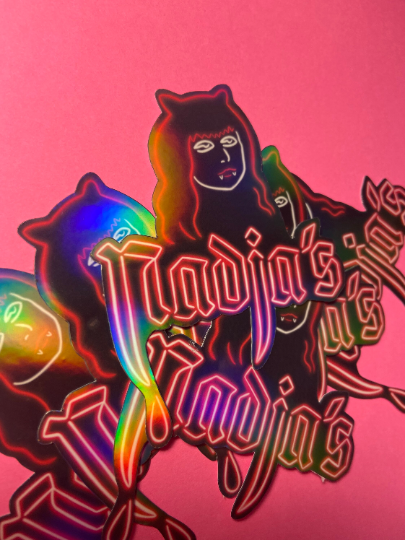 Holographic Nadja's Club STICKER