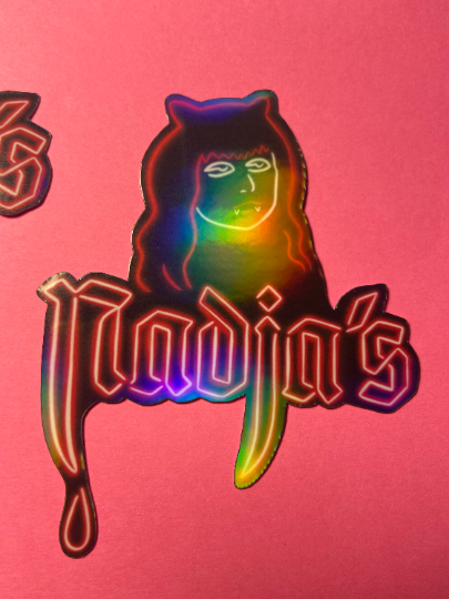 Holographic Nadja's Club STICKER