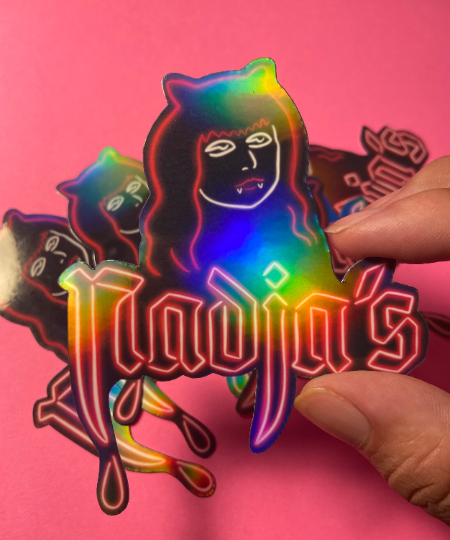 Holographic Nadja's Club STICKER