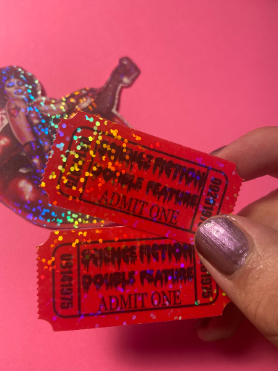 Holographic FrankNFurter Rocky horror STICKER PACK 3 total!