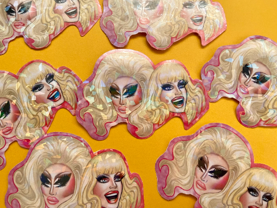 holographic Trixie & Katya STICKER Pack